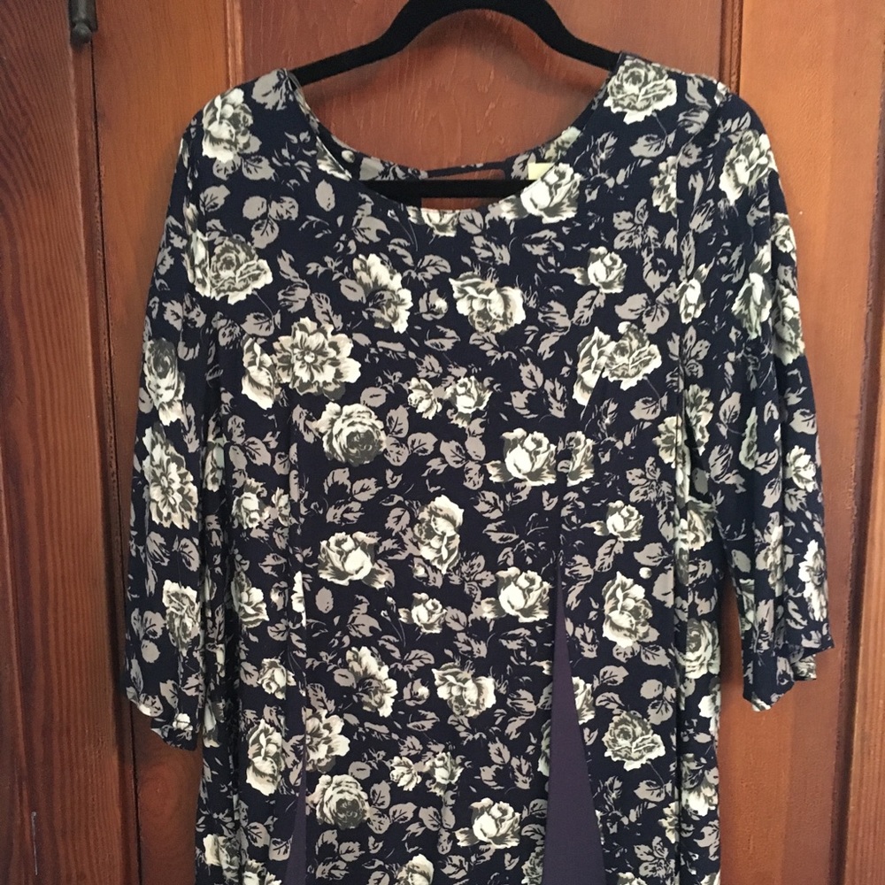 Blue Floral Dress